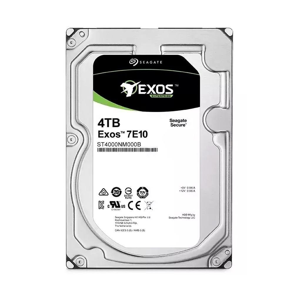 Seagate Exos 7E10 ST4000NM000B 4TB  512E/4kn SATA Fast Format SATA 3.5'' Drive; 6GB/s Interface; RPM7200; 256MB cache; 5 Year li