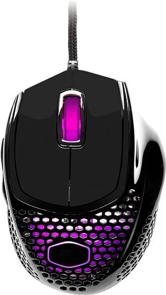 CM Mouse MM 720 Gloss Black; Ultra Light 53g Gaming Mouse; UltraWeave Paracord Cable; Pixart PMW3389 Sensor; PTFE Skates. 