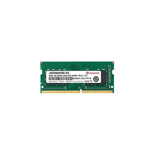 TRANSCEND JET MEMORY 8GB DDR4 2666MHZ SO-DIMM 1RX8 1GX8 CL19 1.2V