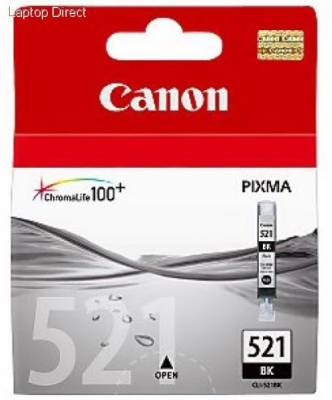 CANON CLI-521B BLACK CARTRIDGE - 1505 pages @ 5%