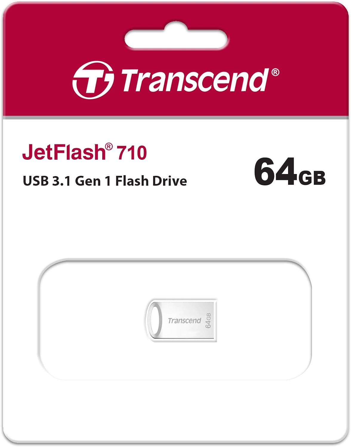 TRANSCEND 64GB JETFLASH 710 USB 3.0 - SILVER