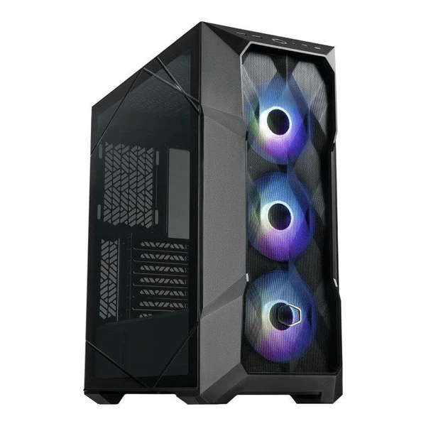 CM Case TD500 V2ATX; Mesh Black with Diamond Cut Design;Windowed; 3x 120mm RGB Fans